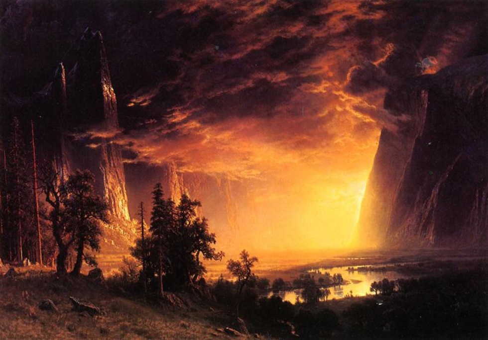 Bierstadt, Sunset in Yosemite Valley 1869.jpg